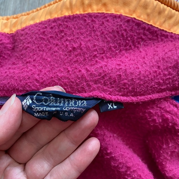 Columbia Vintage ‘90s Bugaboo Blue and Orange Winter Jacket with Fleece‎ Size XL - Picture 5 of 9